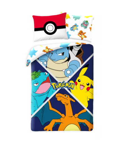 Pokemon Sengetøj - Starter Pokemons