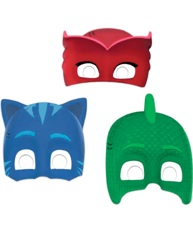 Pyjamasheltene Masker - 6 Stk