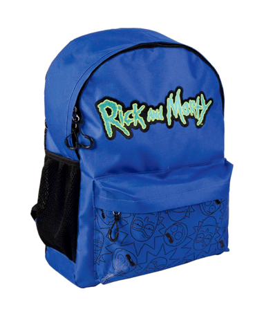 Rick   Morty Skoletaske - Mørkeblå
