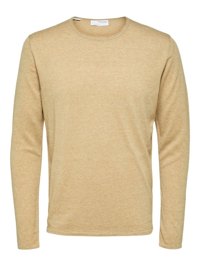 Slhrome Ls Knit Crew Neck B Noos