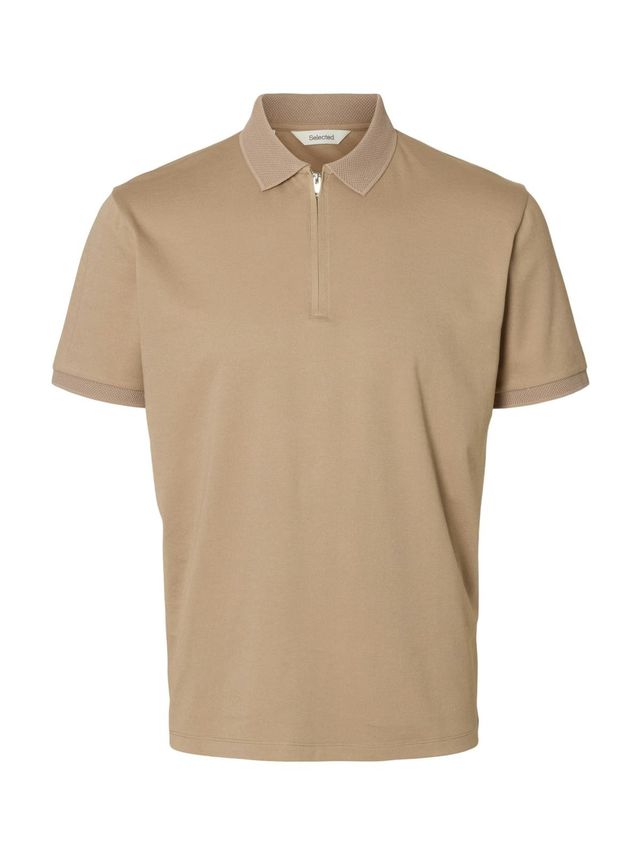 Slhfave Zip Ss Polo B