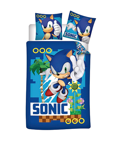 Sonic The Hedgehog Sengetøj - 140x200cm