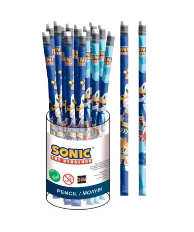Sonic Blyanter Med Viskelæder - 5 Stk