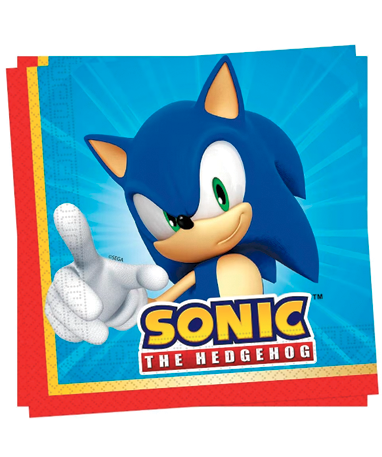 Sonic Servietter - 20 Stk