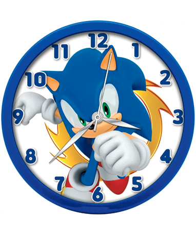 Sonic Vægur Til Børn - 25cm