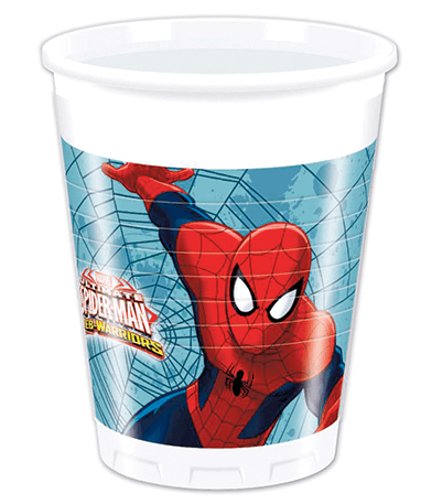 Spiderman Plastikkrus - 8 Stk