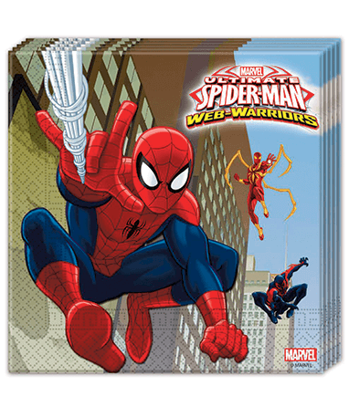 Spiderman Servietter - 20 Stk