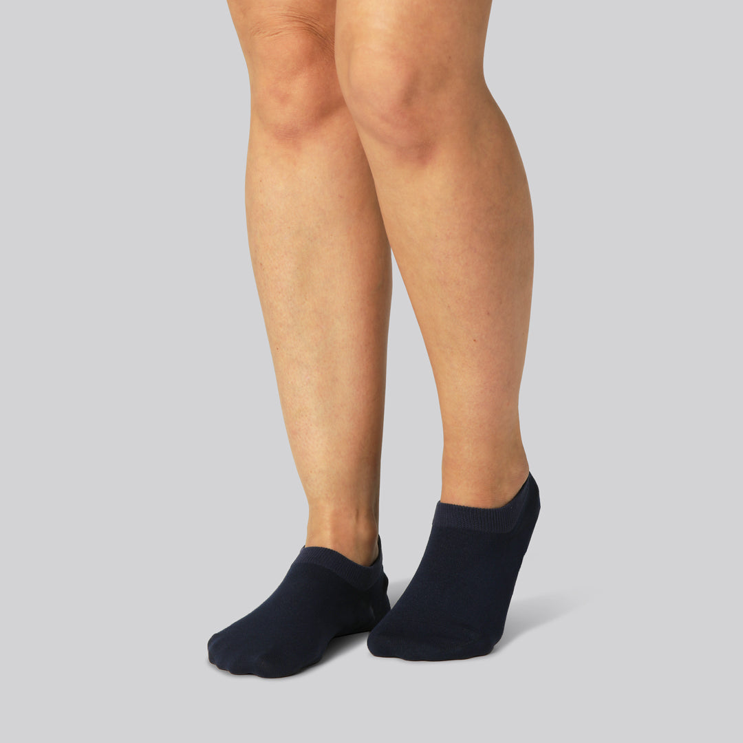 Bambus Footies Strømper I Navy Til Kvinder