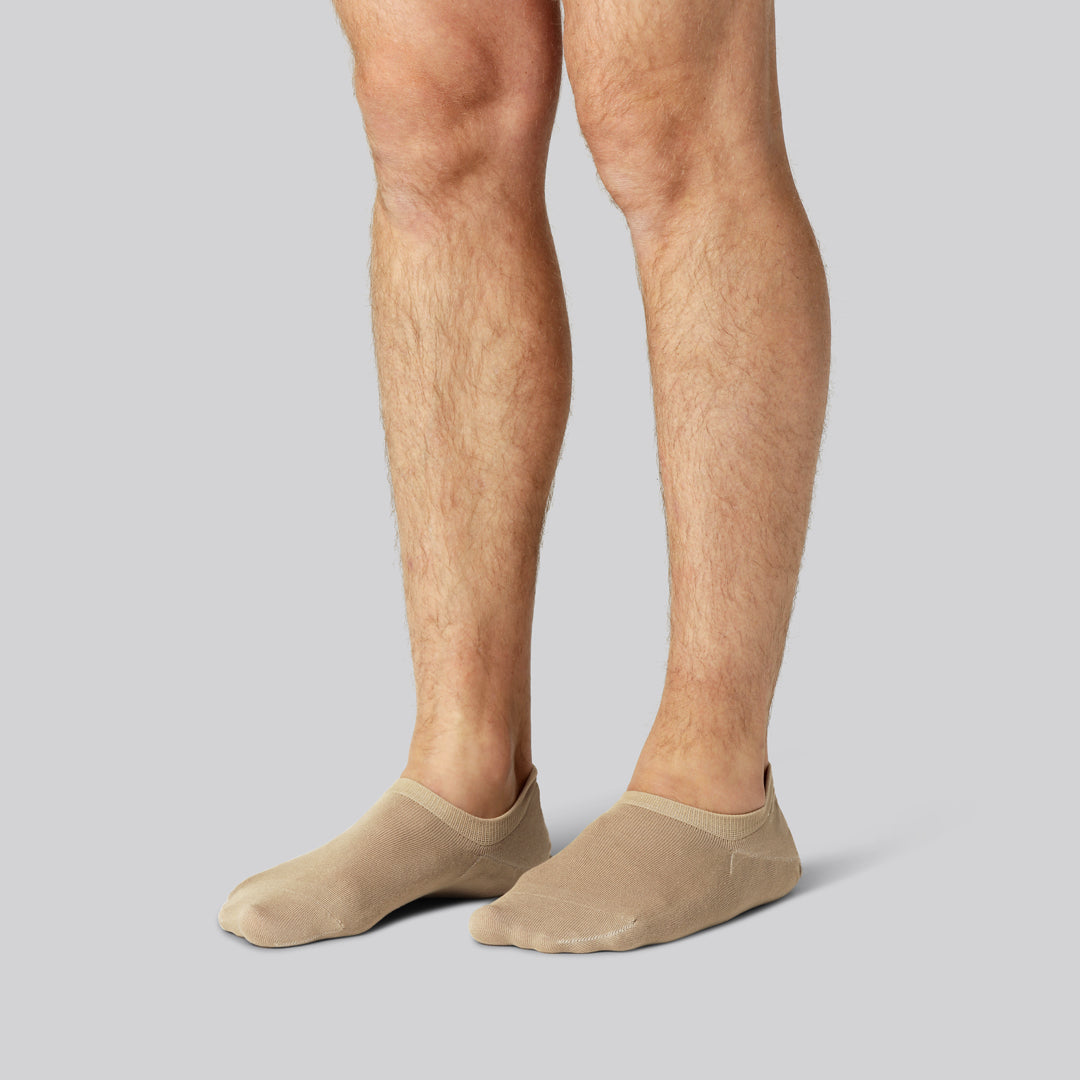 Bambus Footies Strømper I Beige Til Mænd