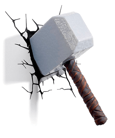 Thors 3d Led Hammer Lampe