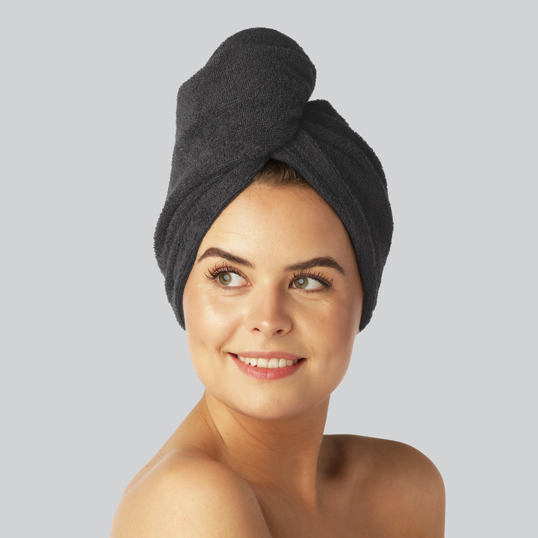 Bambus Hårturban I Sort