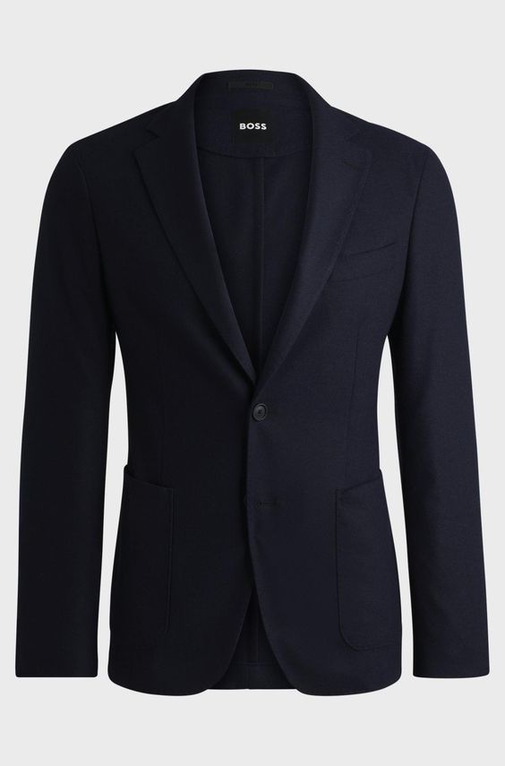 BOSS Black Slim Fit Jakke med Stretch - Fantastisk Tilbud!