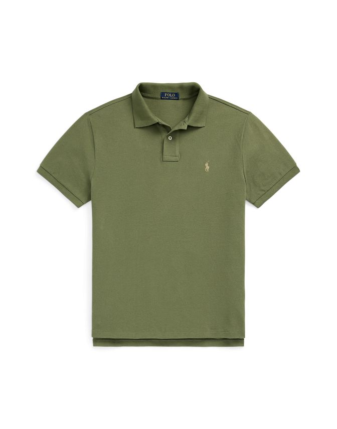 Slim Fit Mesh Polo Shirt