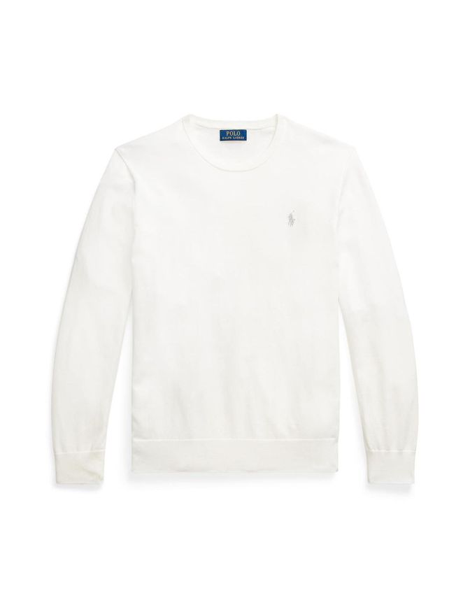 Slim Fit Textured Cotton Sweater