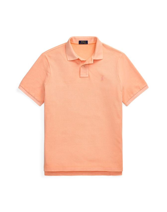Custom Slim Fit Big Pony Mesh Polo Shirt