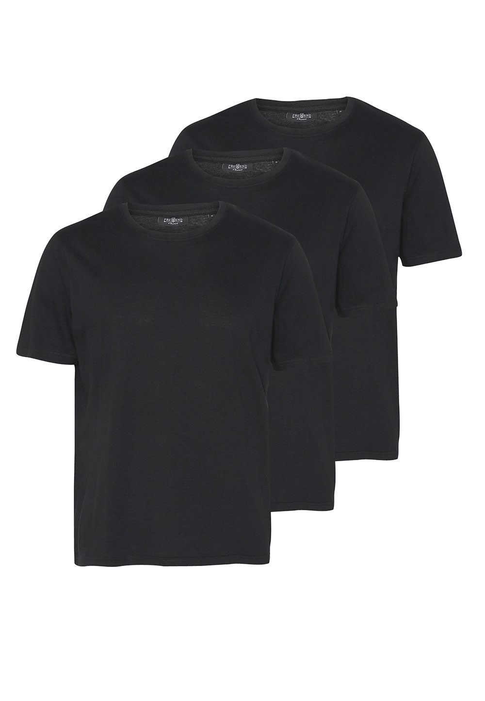 Pre End - 3-pak T-shirt I Sort Regular Fit