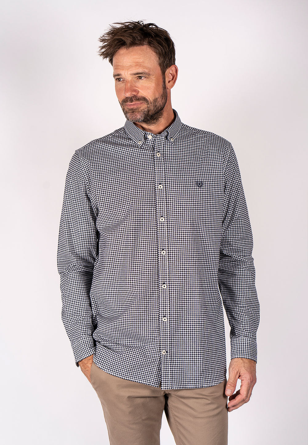 Pre End - Oxford Check Navy