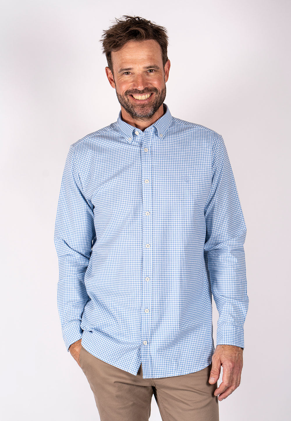 Pre End - Oxford Check Blue