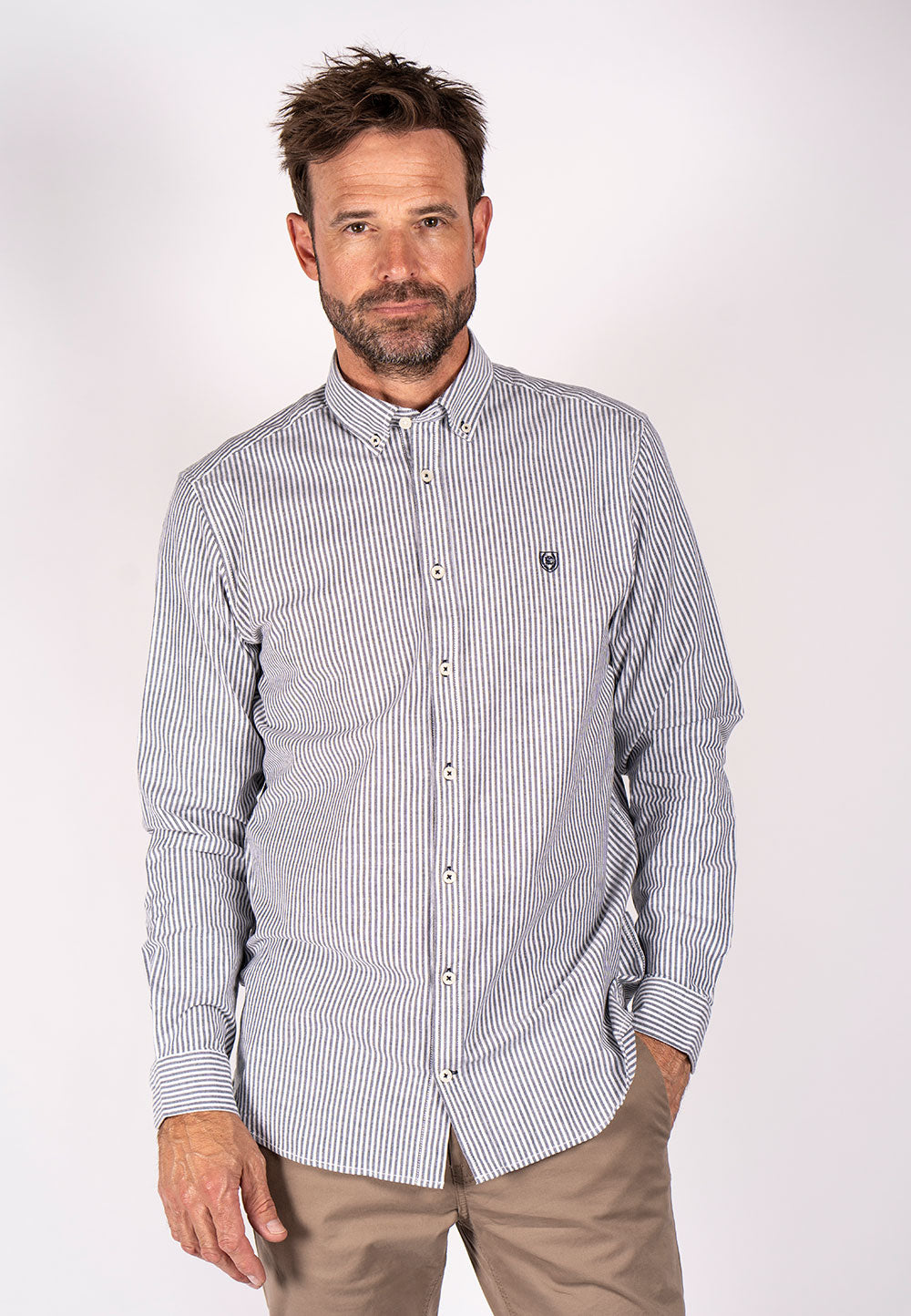 Pre End - Oxford Stripe Navy
