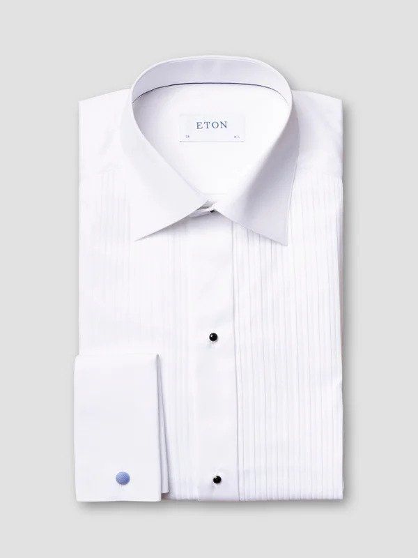 Eton Pliss? Bib-front Tuxedo Shirt Contemporary Fit
