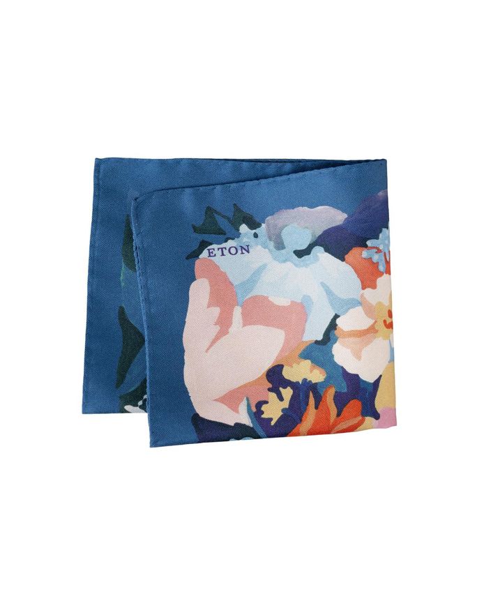 Floral Oxford Silk Pocket Square