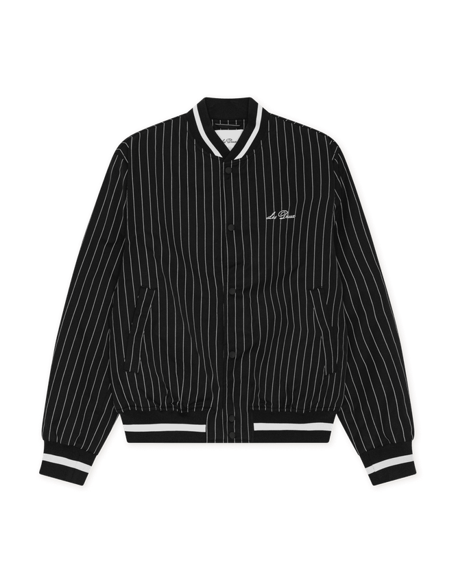 Varsity Tech Pinstriped Jacket