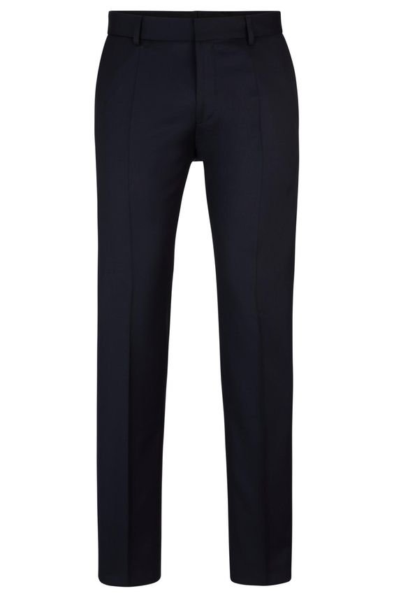 Habitbukser med stretch fra BOSS - 100% uldtilbud!