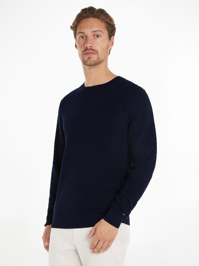 Dc Basketweave Crew Neck