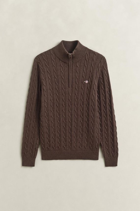 Cotton Cable Half Zip