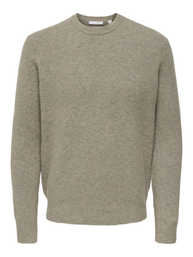 Onsray Reg Ls Crew Knit Frml