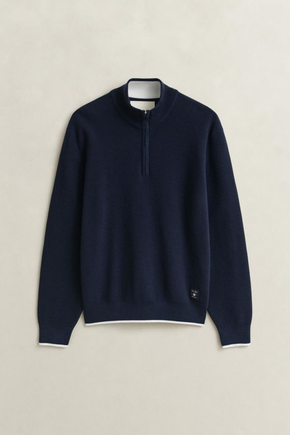 Cotton Rib Half Zip