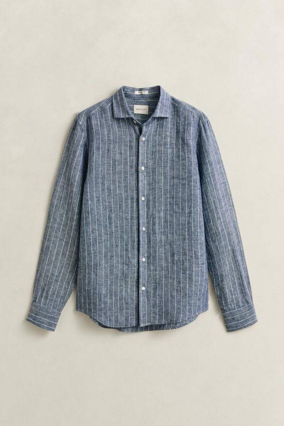 Reg Linen Stripe Shirt