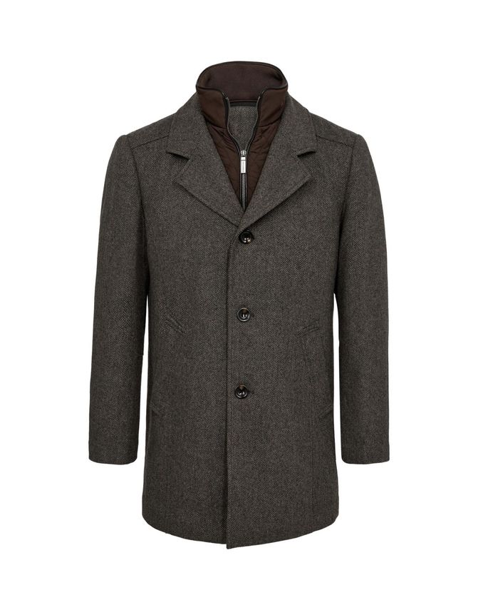 Mens Wool Coat Modern Fit