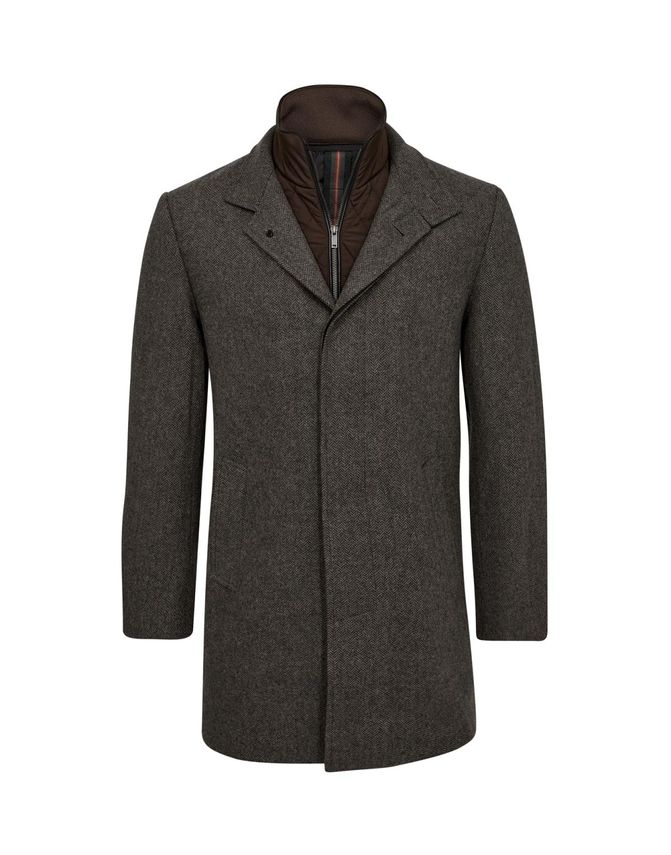 Mens Wool Coat Modern Fit