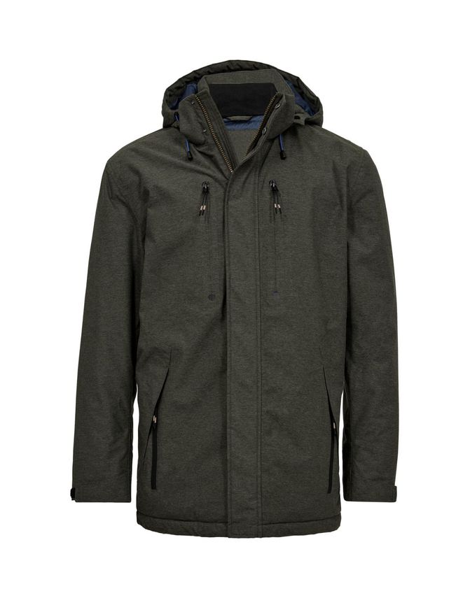 Black Blue Tech Jacket Reg  Fit