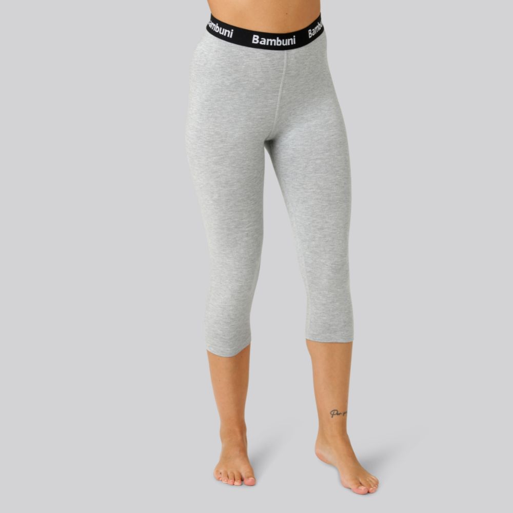 Bambus 3 4 Leggings I Grå Til Damer