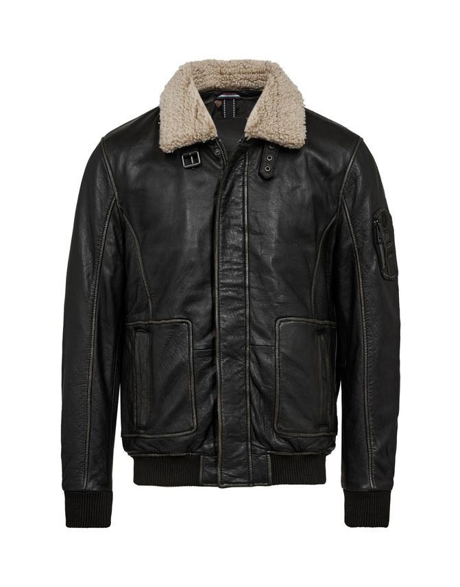 Gm Leather Bomber
