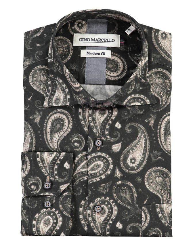 Gino Marcello Shirt L S Modern Fit
