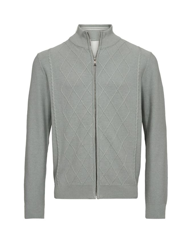 Black Blue Cardigan Regular Fit