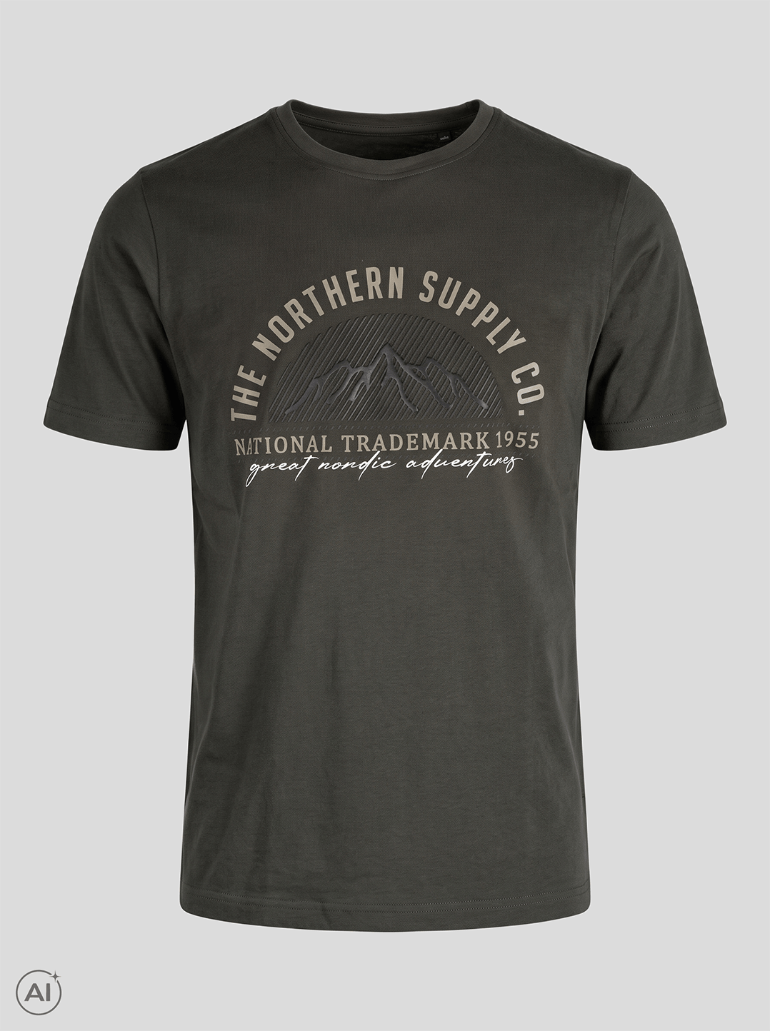Pre End - Caden T-shirt Med Print I Grøn