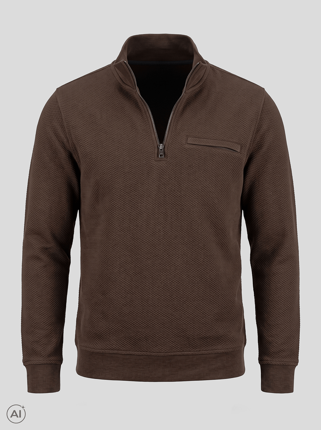 Pre End - Tony Zip Sweat I Brun