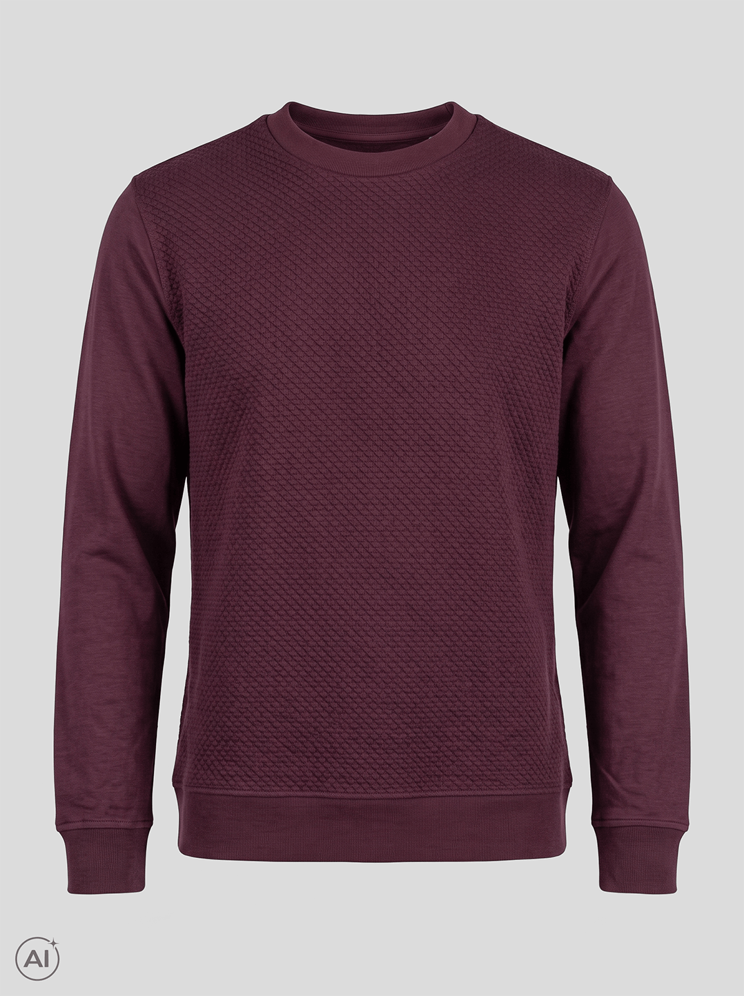 Pre End - Carlton Sweat O-neck I Vinrød