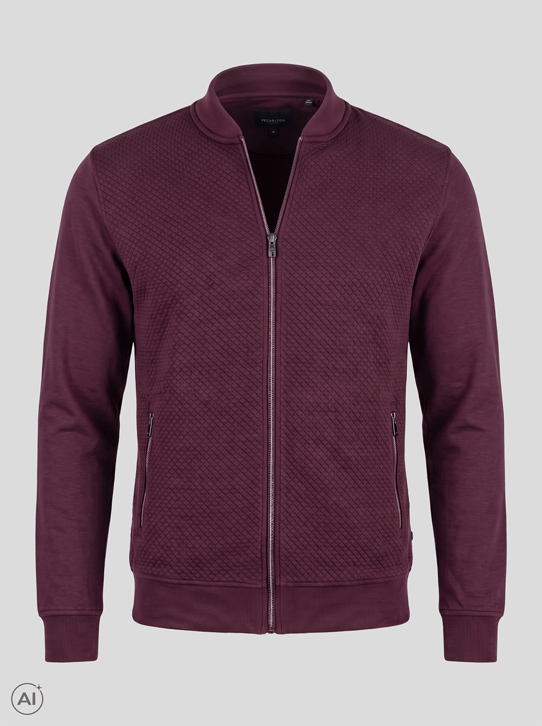 Pre End - Carlton Sweat Cardigan I Vinrød