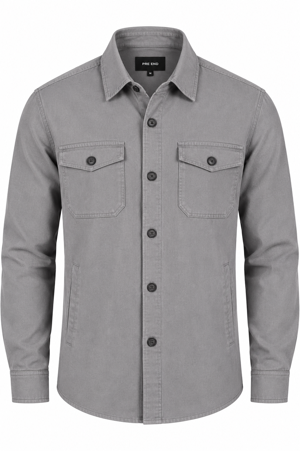Pre End - Halton Overshirt   Hørskjorte I Grå