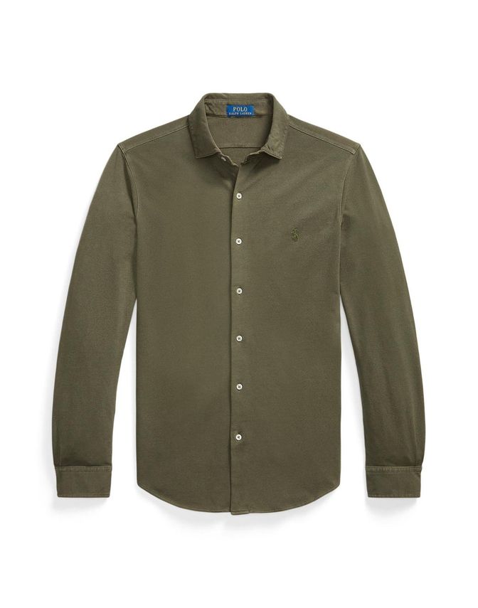 Knit-sport Shirt-shirt