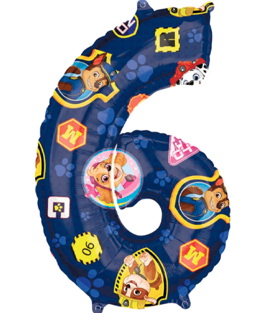 Paw Patrol 6 år Ballon - 43x66 Cm