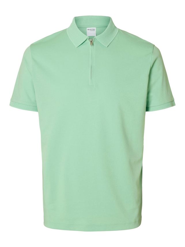Slhfave Zip Ss Polo B