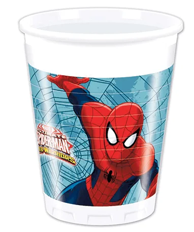 Spiderman Plastikkrus - 8 Stk