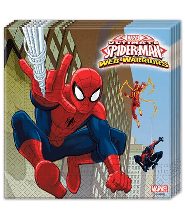 Spiderman Servietter - 20 Stk