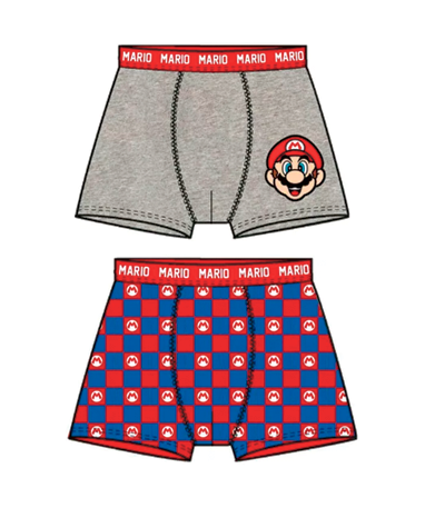 Super Mario Boxershorts Til Børn 5-12år
